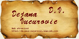 Dejana Vučurović vizit kartica